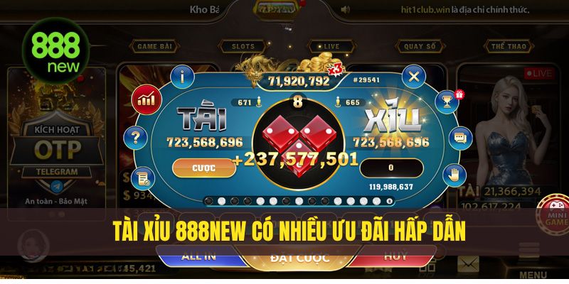 888NEW có nhiều ưu đãi tặng thưởng cho người chơi 
